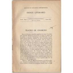 Indice Literario. Año II....