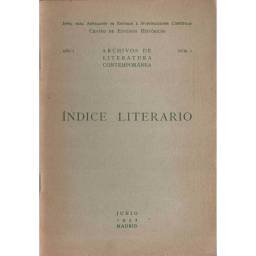 Indice Literario. Año I. Nº...
