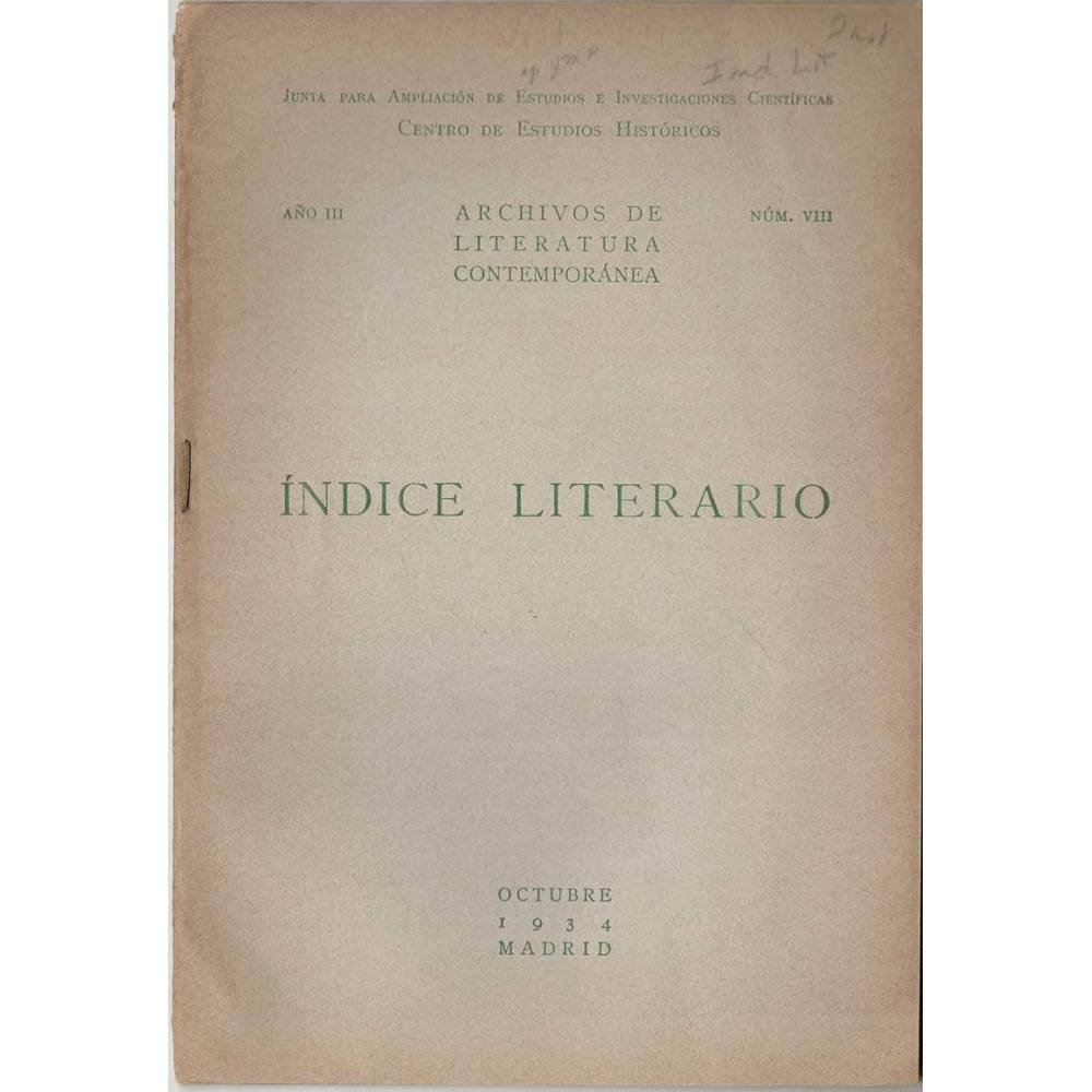 Indice Literario. Año III. Nº VIII. Octubre 1934. Un Don Juan Tenorio de Unamuno