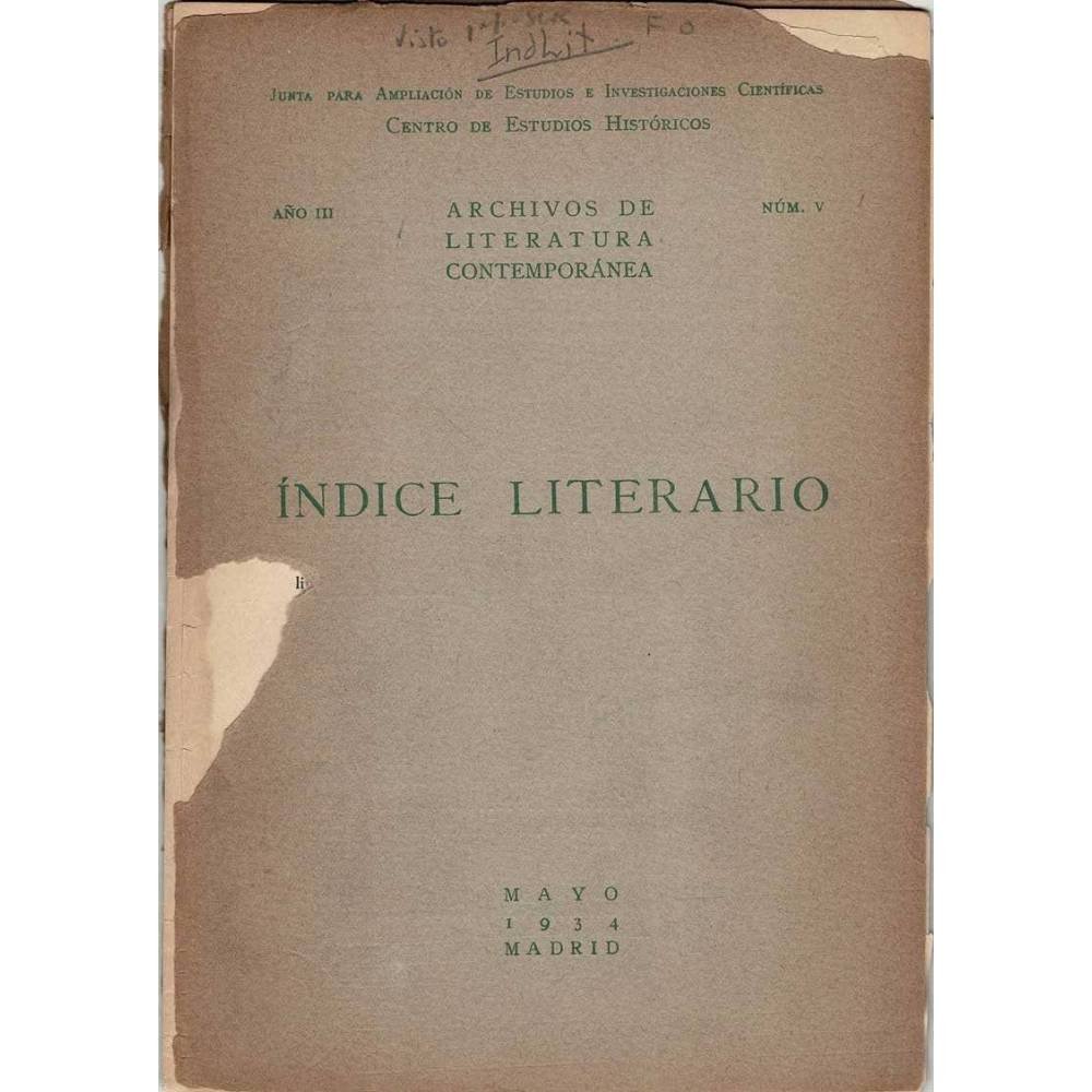 Indice Literario. Año III. Nº V. Mayo 1934. Los aforismos de José Bergamín