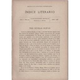 Indice Literario. Año V. Nº...