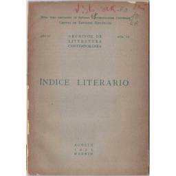 Indice Literario. Año IV....