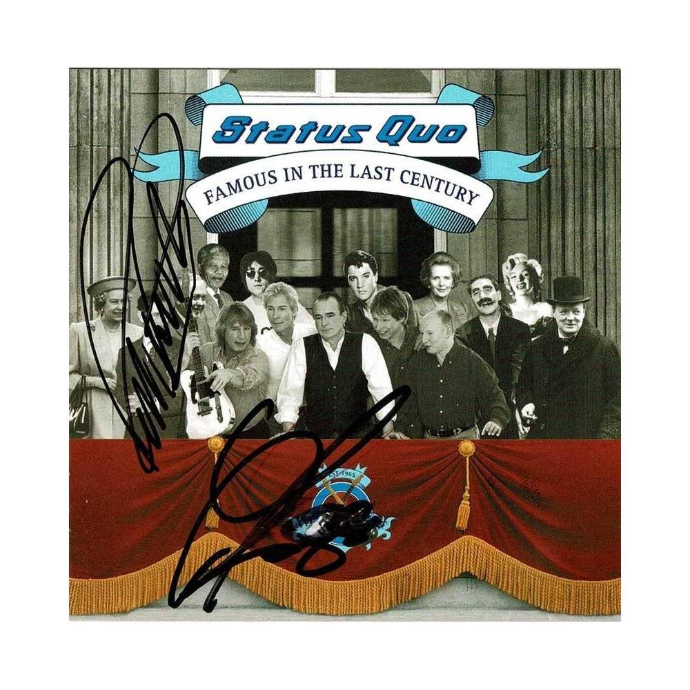 Status Quo - Famous In The Last Century. CD (firmado)