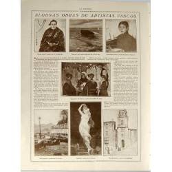 Recorte Revista La Esfera 1916. El Arte de Zuloaga