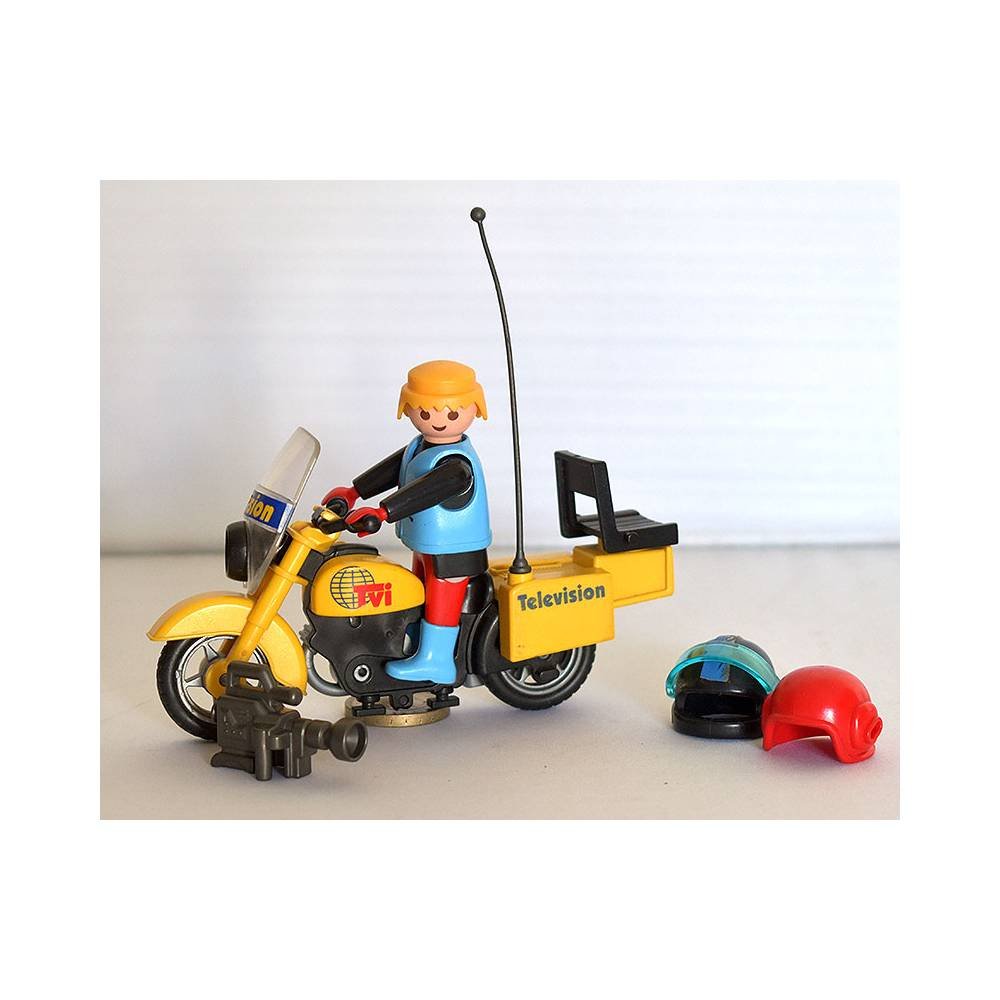 Playmobil. Reportero motorista ref. 3847 (incompleto)