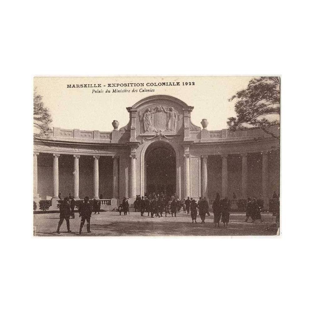 Postal Francia. Marseille. Exposition Coloniale 1922. Palais du Ministére des Colonies