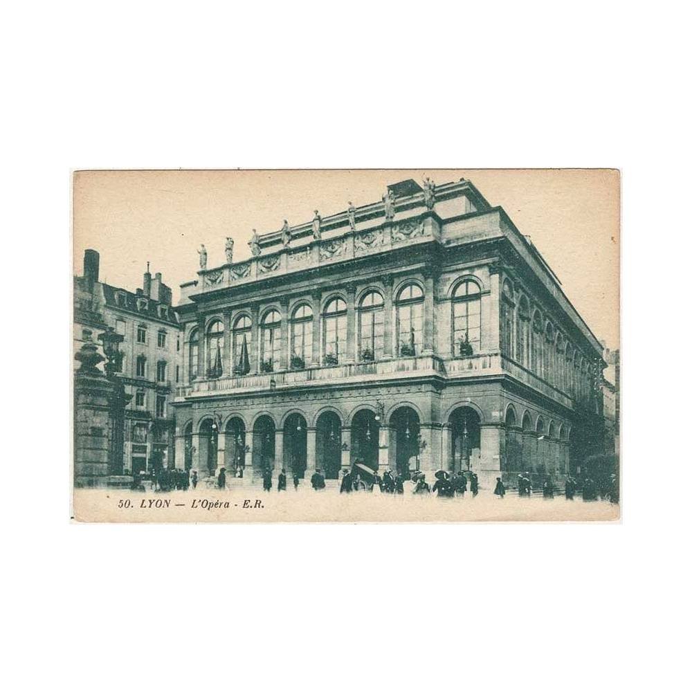 Postal Francia. Lyon. L'Opera No. 50