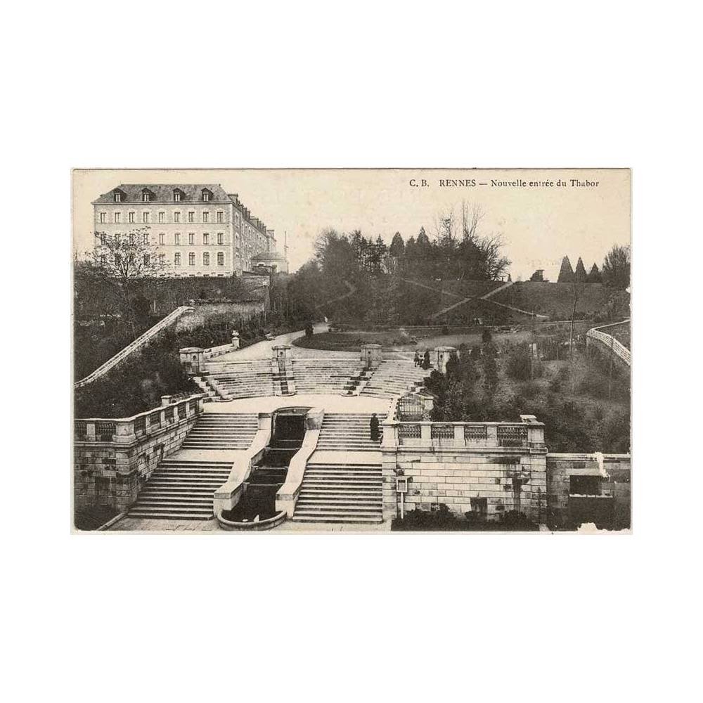 Postal Francia. Rennes. Nouvelle entrée du Thabor