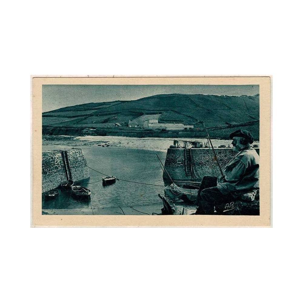 Postal Francia. St. Germain-des-Vaux. Le Petit Port Nº 486 B