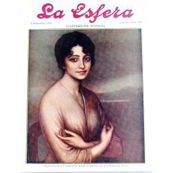 Recorte Revista La Esfera 1916. Francisco Peris Mencheta. Julio Romero de Torres