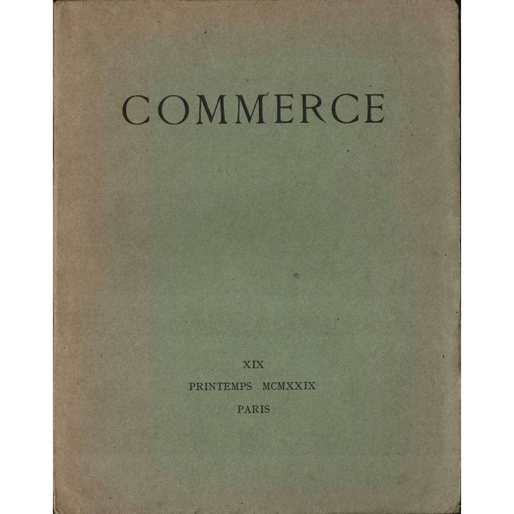 Commerce Cahier XIX