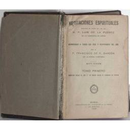 Meditaciones Espirituales. Tomo primero - Luis de La Puente