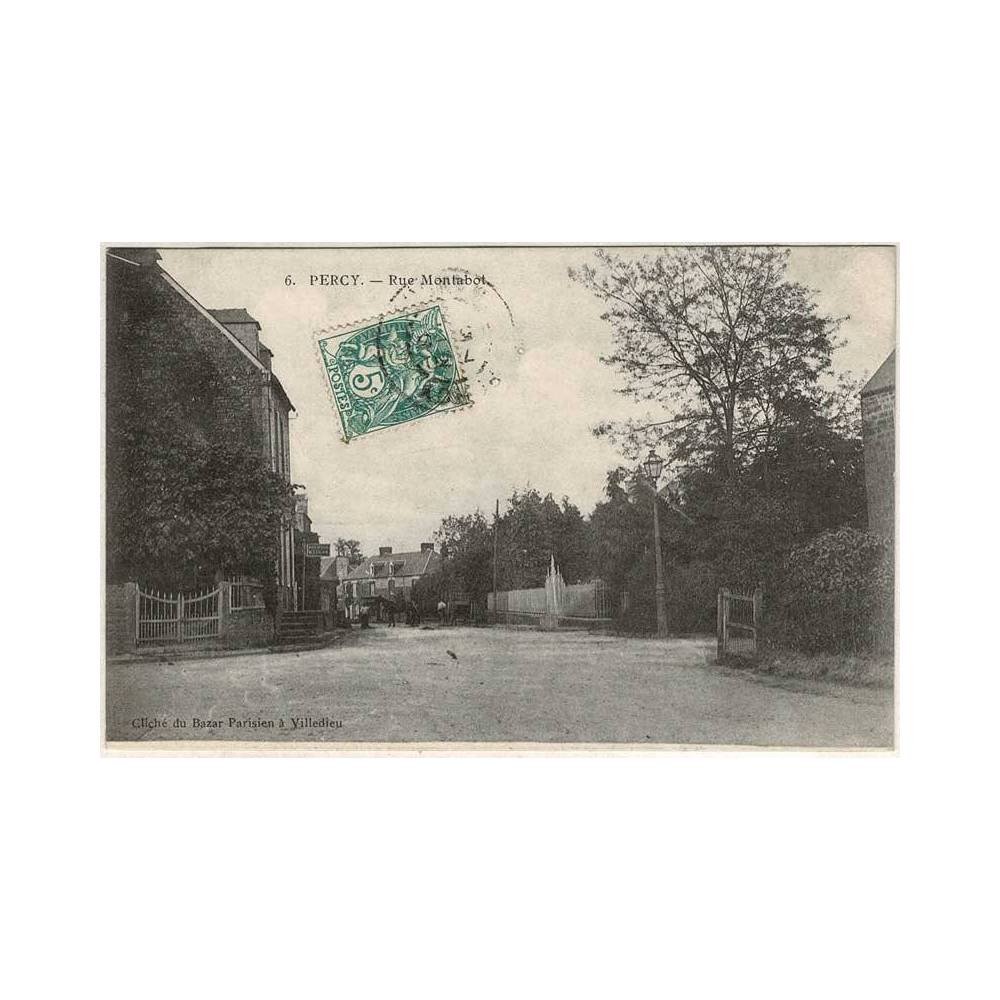 Postal Francia. Percy. Rue Montabot Nº 6