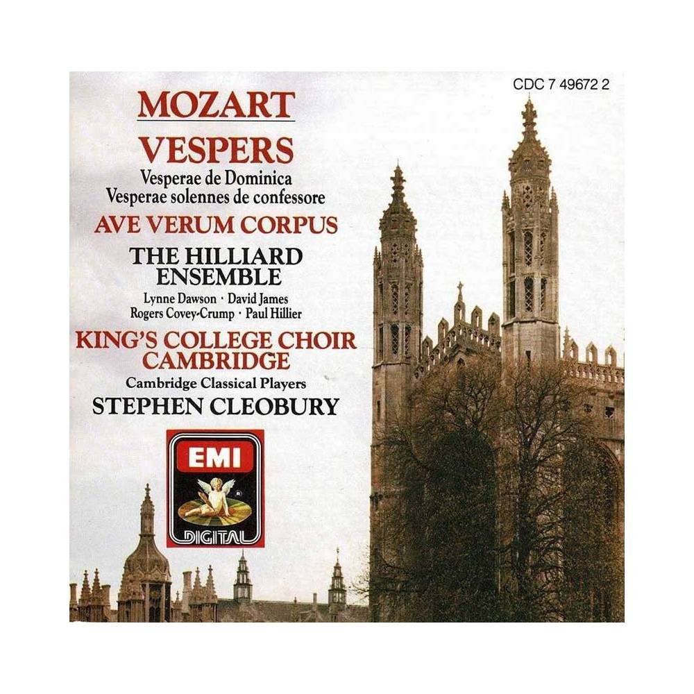Mozart, The Hilliard Ensemble, King's College Choir Cambridge, Stephen Cleobury - Vespers. CD
