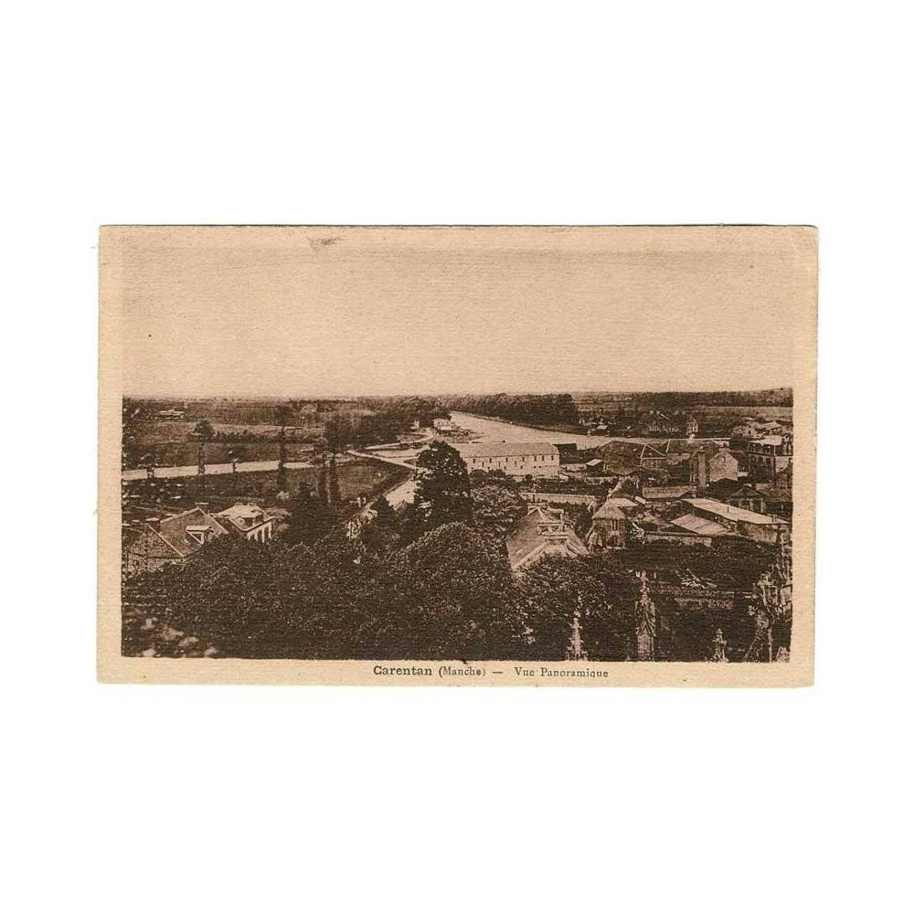 Postal Francia. Carentan (Manche). Vue Panoramique
