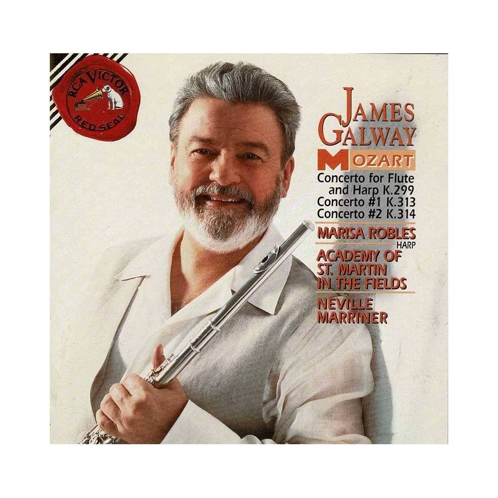 Mozart, James Galway - Concerto for Flute and Harp K.299. Concerto Nº 1 K.313. Concerto Nº2 K.314. CD + DVD