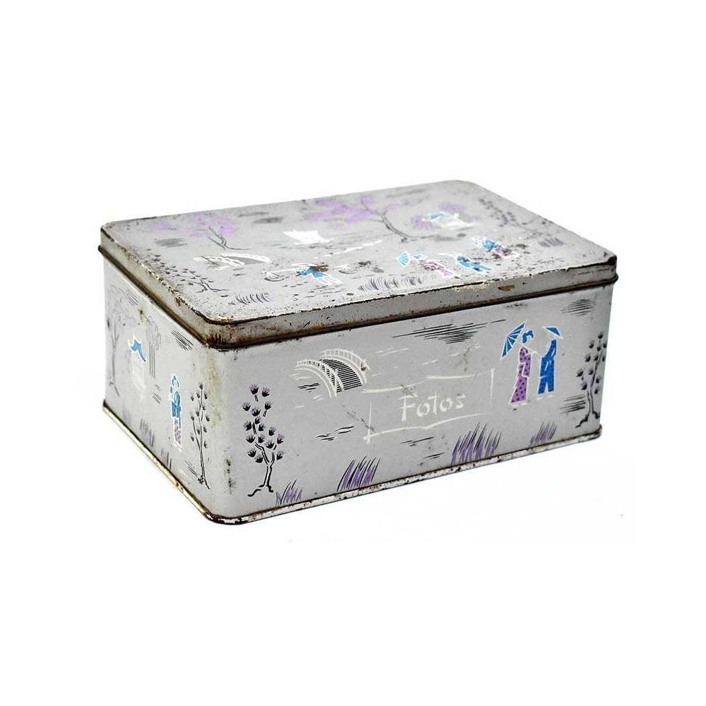 Caja lata de Cola-Cao para fotos serie chinos. Años 60-70