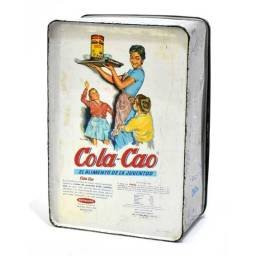 Caja lata de Cola-Cao para fotos serie chinos. Años 60-70