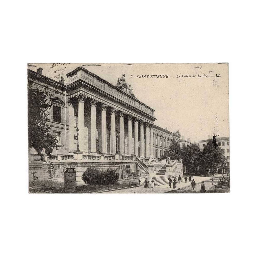 Postal Francia. Saint-Etienne. Le Palais de Justice. Nº 7