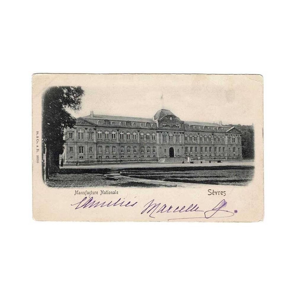 Postal de Francia. Sèvres. Manufacture Nationale Nº 10210