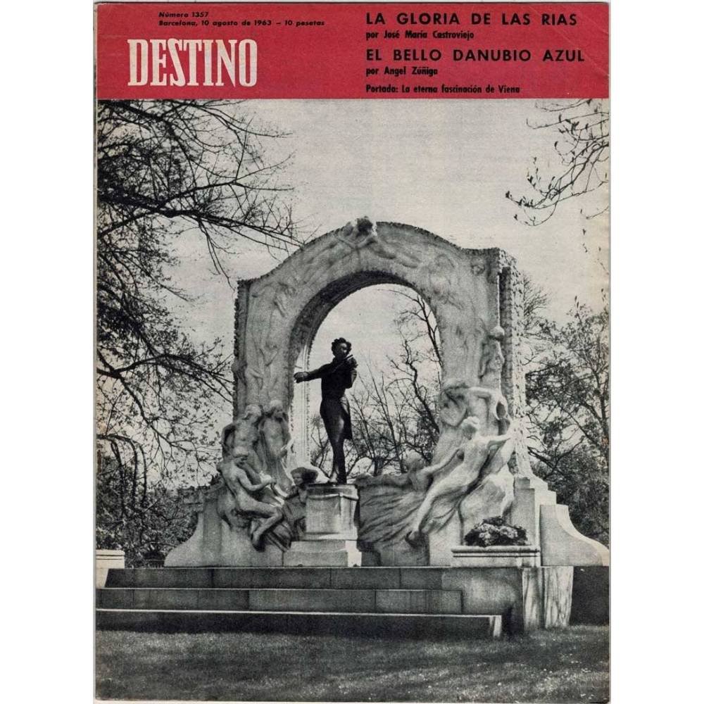 Revista Destino No. 1357. 10 agosto 1963. La gloria de las rías. El bello Danubio Azul