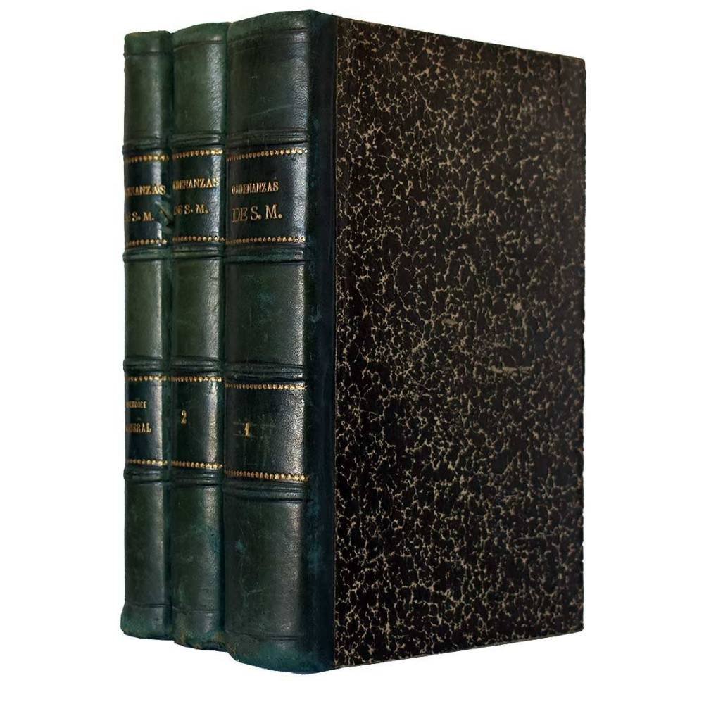 Ordenanzas de S. M. 3 tomos - José Muñiz y Terrones
