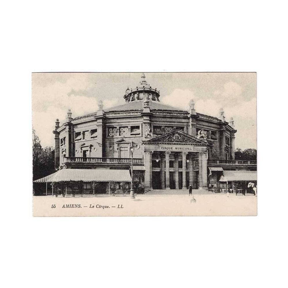 Postal de Francia. Amiens. Le Cirque Nº 55