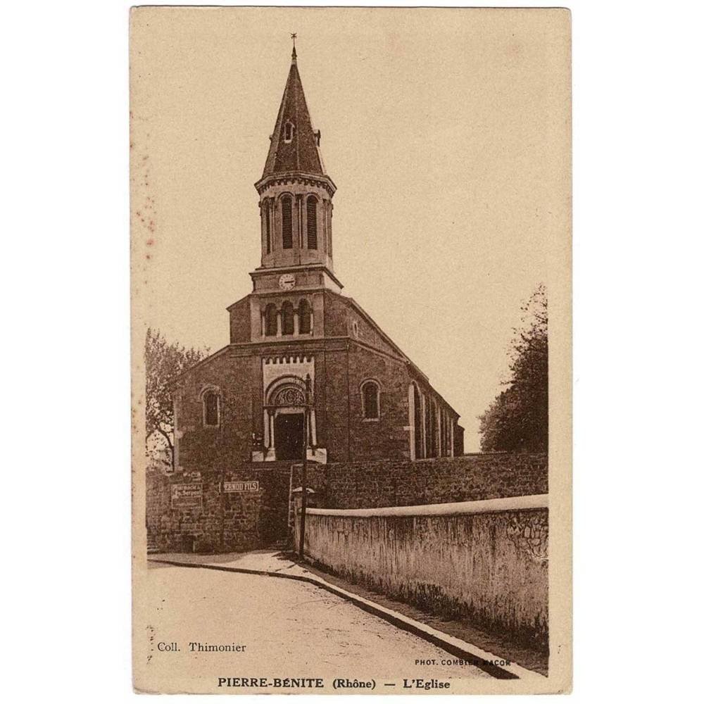 Postal de Francia. Pierre-Bénite. L'Eglise