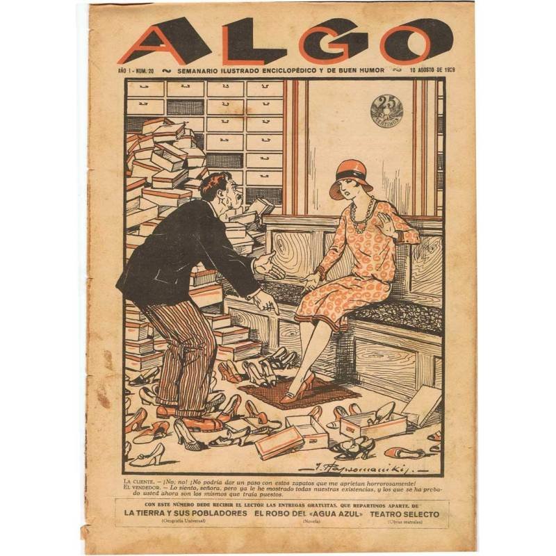 Revista Algo. Año I Nº 20. 10 Agosto 1929