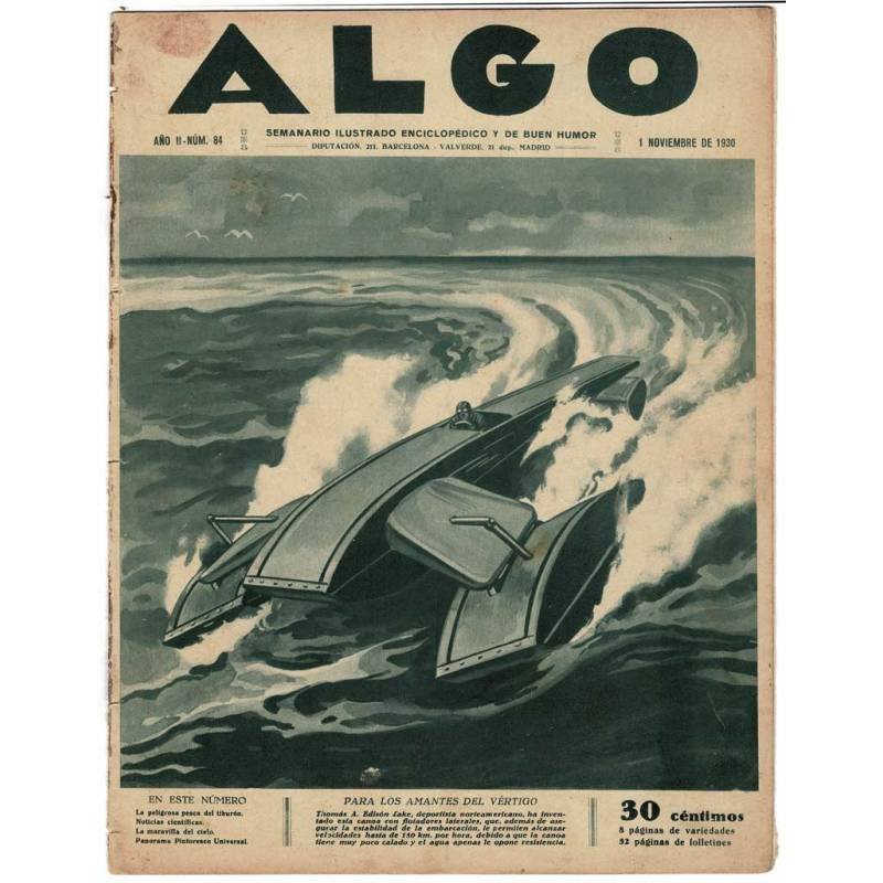 Revista Algo. Año II Nº 84. 1 Noviembre 1930