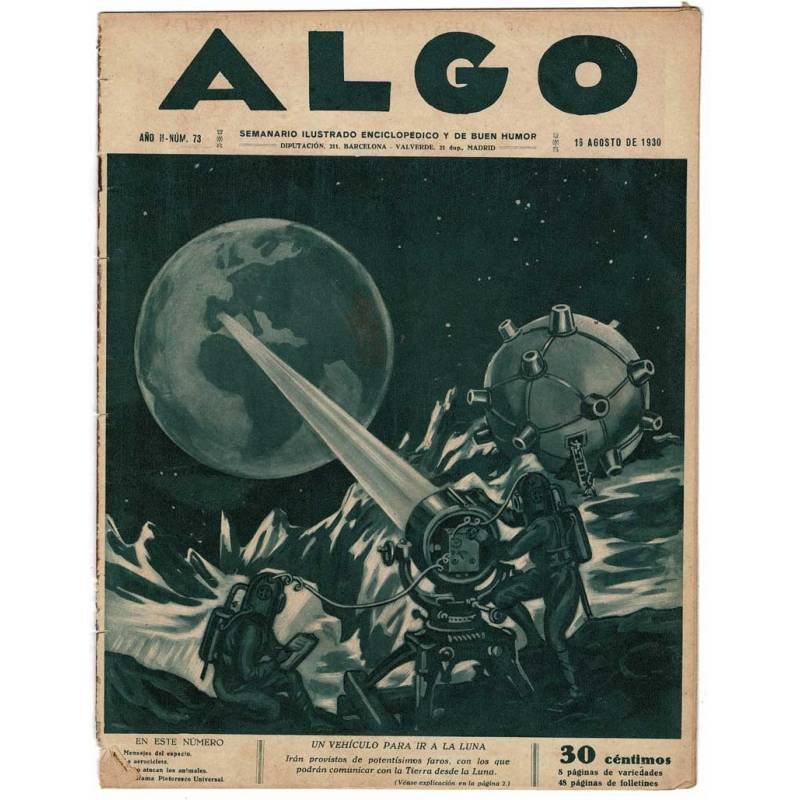 Revista Algo. Año II Nº 73. 16 Agosto 1930