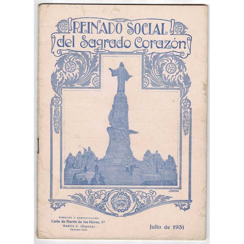 Revista Reinado Social del Sagrado Corazón Nº 126. Julio 1931