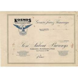 Membrete comercial Kosmos....
