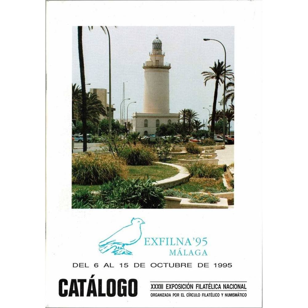 Set Exfilna 95 Málaga. Catálogo de exposición + sobres + hojas bloque