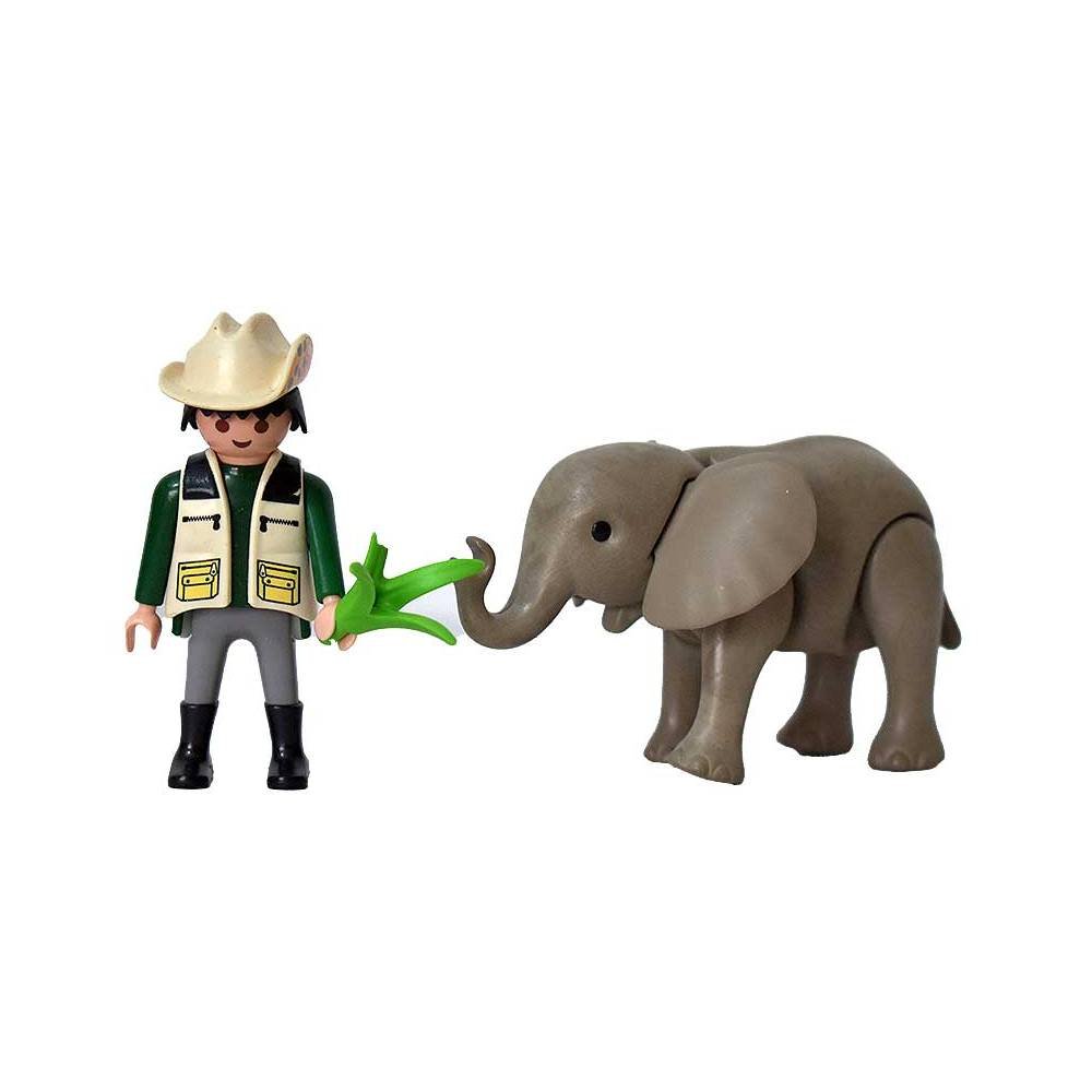 Playmobil. Cuidador con bebé elefante