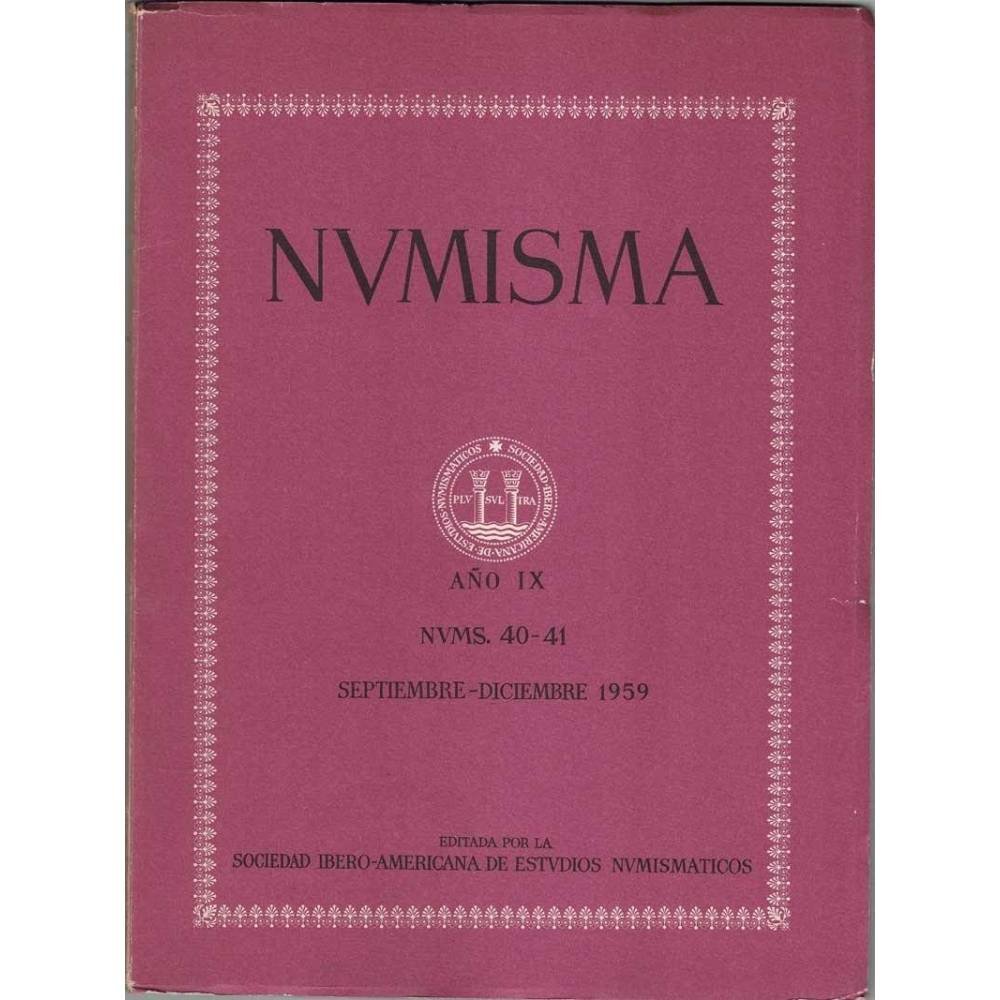 Numisma Nº 40-41. Septiembre-Diciembre 1959