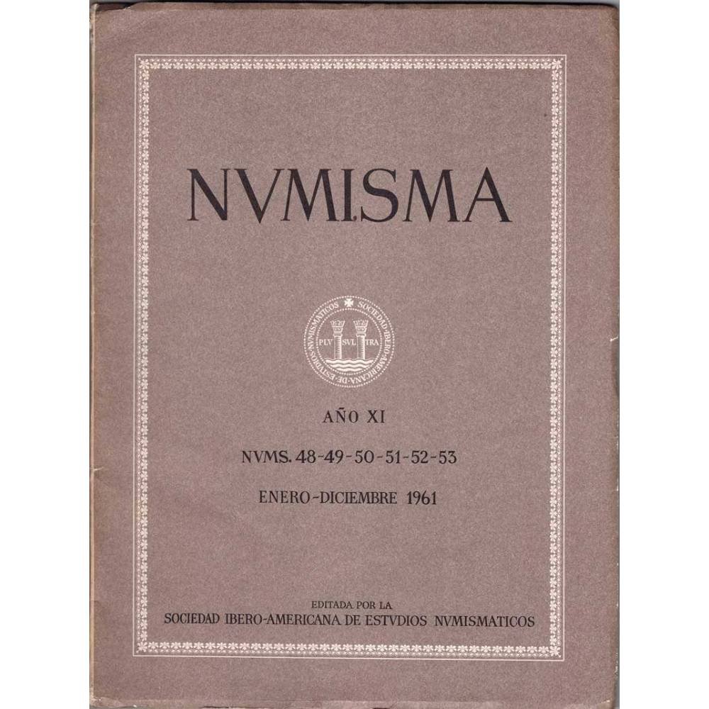 Numisma Nº 48-49-50-51-52-53. Enero-Diciembre 1961