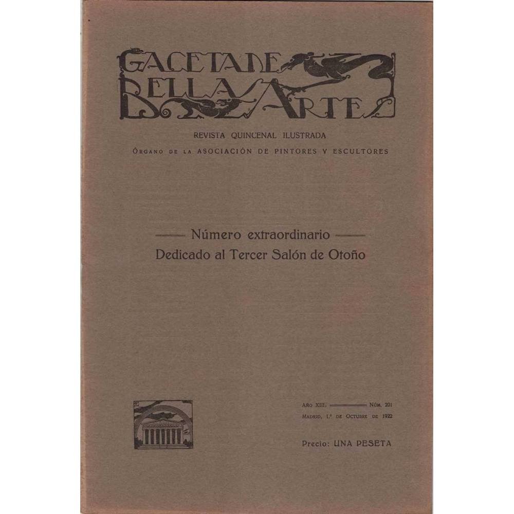Gaceta de Bellas Artes Nº 201, 1922