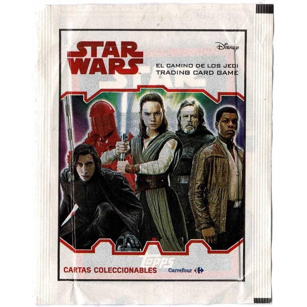 Star Wars. Sobre con 3 trading cards. Sin abrir. Carrefour