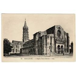 Postal Francia. Toulouse. Eglise Saint-Sernin No. 73