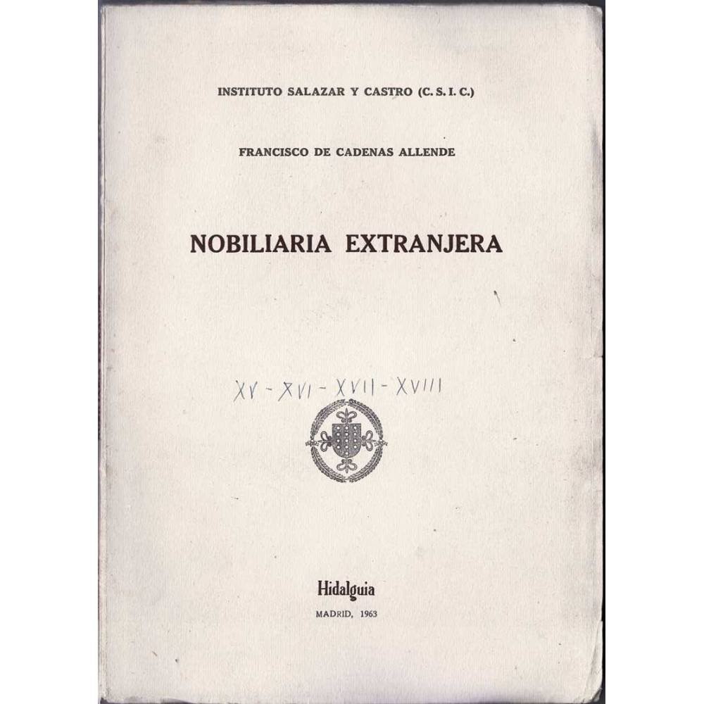 Nobiliaria extranjera - Francisco de Cadenas Allende