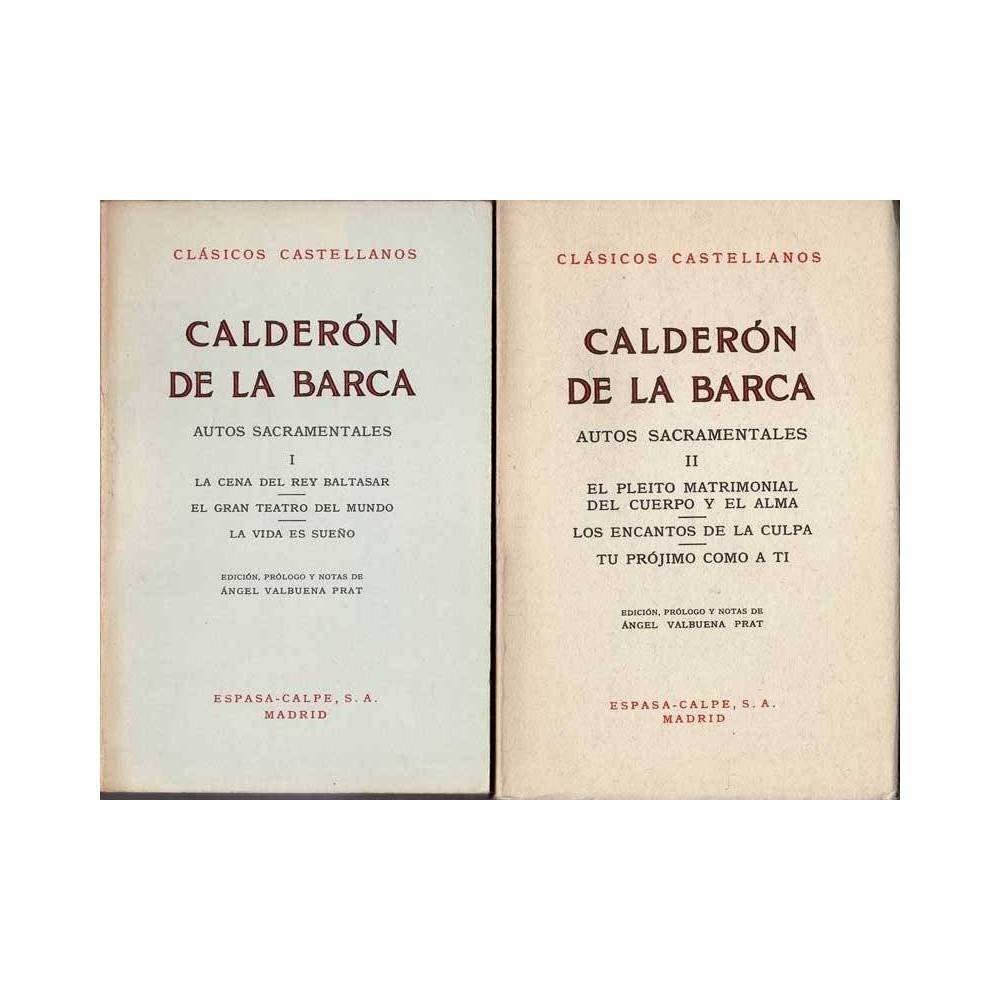Autos Sacramentales, 2 tomos - Calderón de la Barca