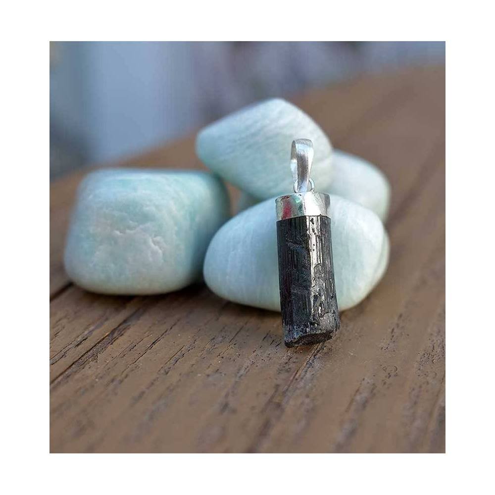 Colgante de Turmalina y Plata 3,4 cm
