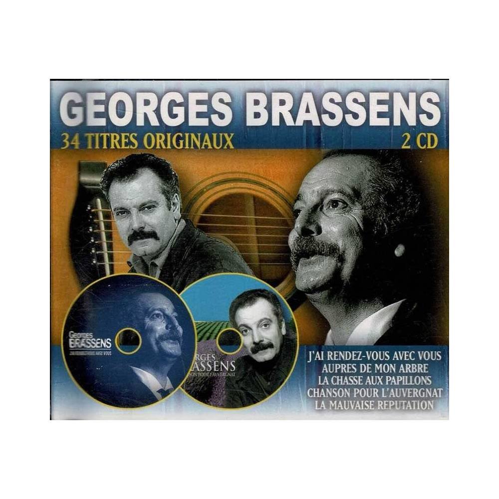 Georges Brassens - 34 Titres Originaux. 2 x CD