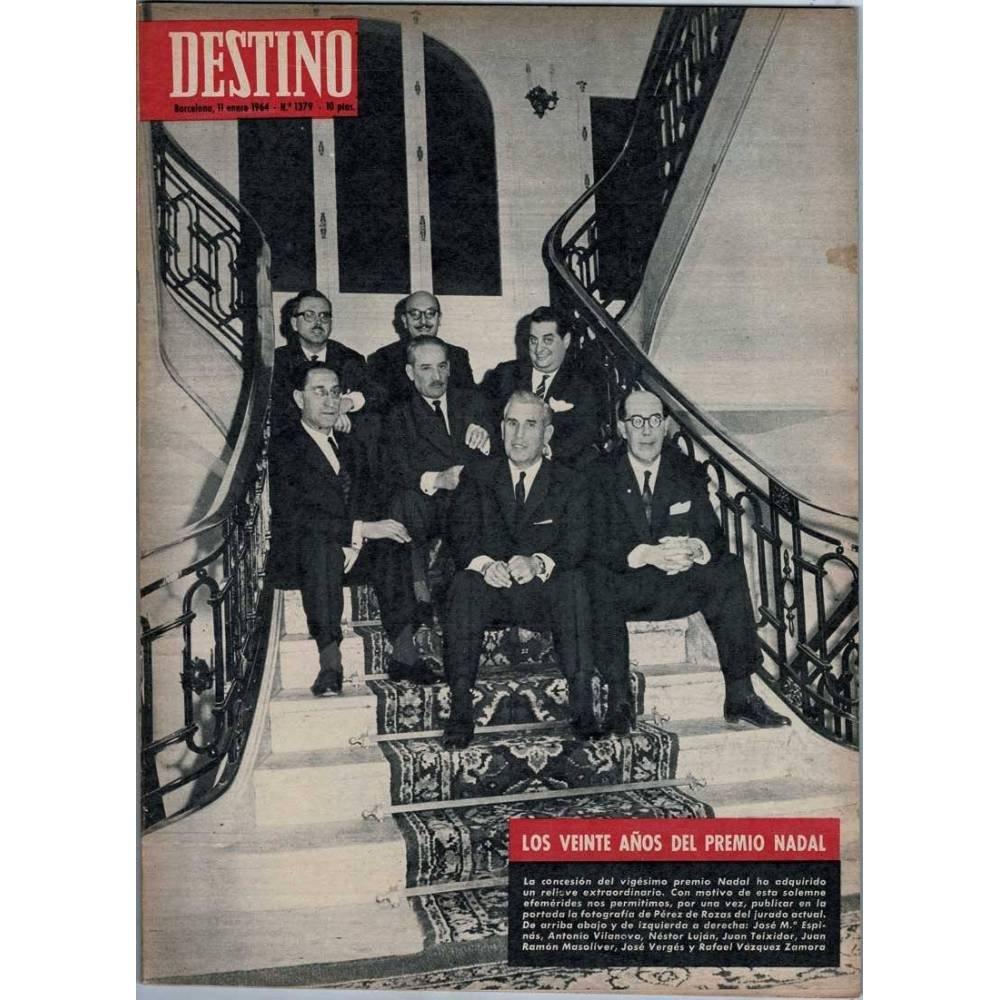 Revista Destino Nº 1379. 11 enero 1964. Los veinte años del Premio Nadal