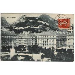 Postal Francia. Grenoble. Place Victor Hugo No. 41