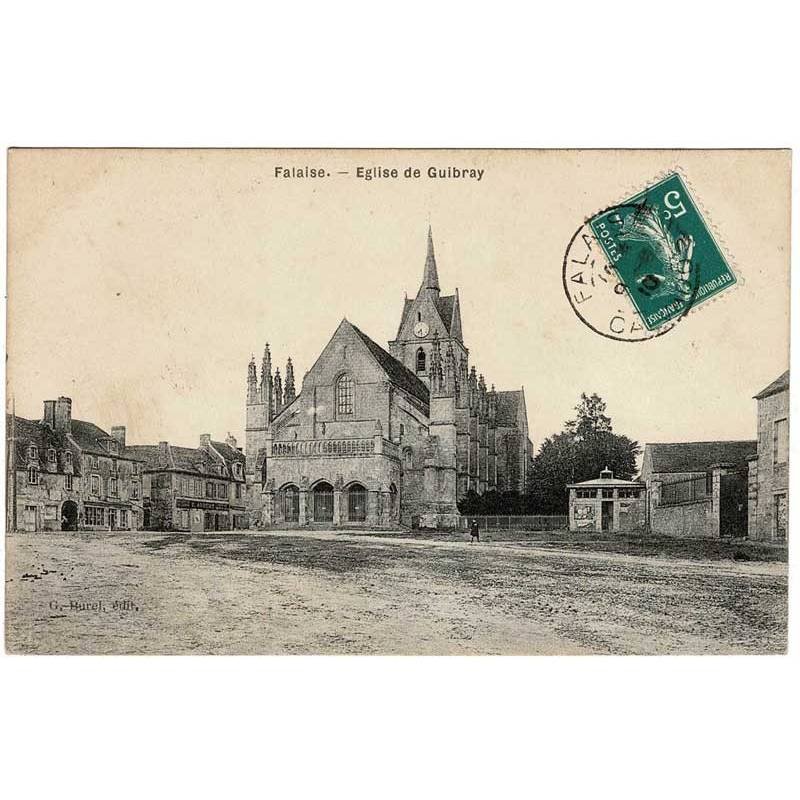 Postal Francia. Falaise. Eglise de Guibray