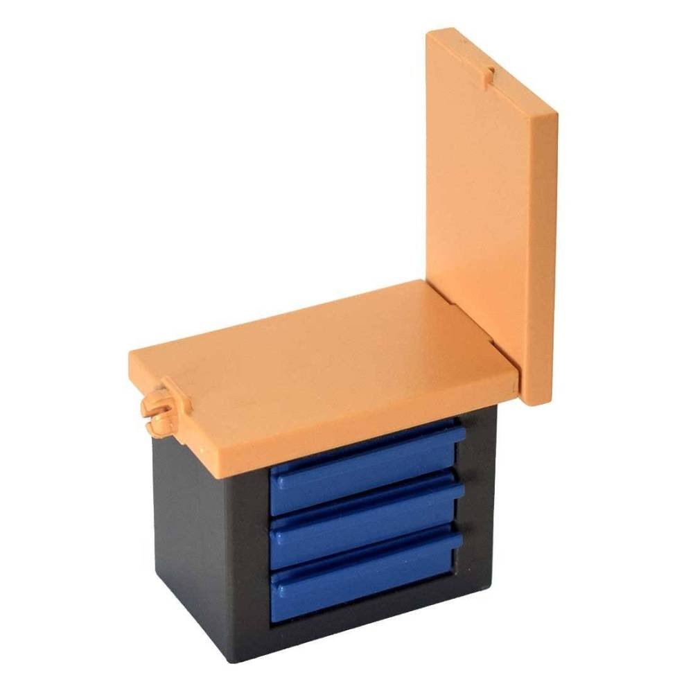 Playmobil. Mobiliario de comisaría. Cajonera con mesa abatible