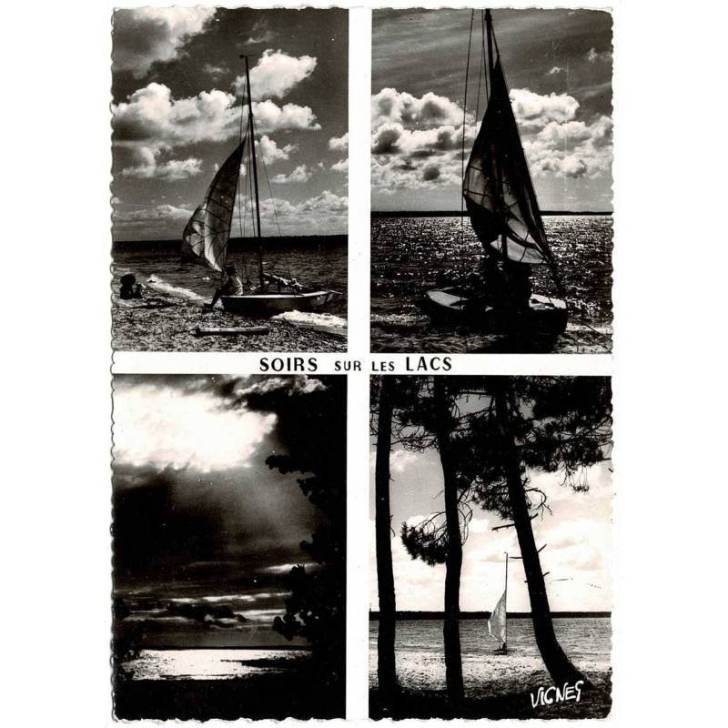 Postal Francia. Visage des Landes. Soirs sur les Lacs No. 52