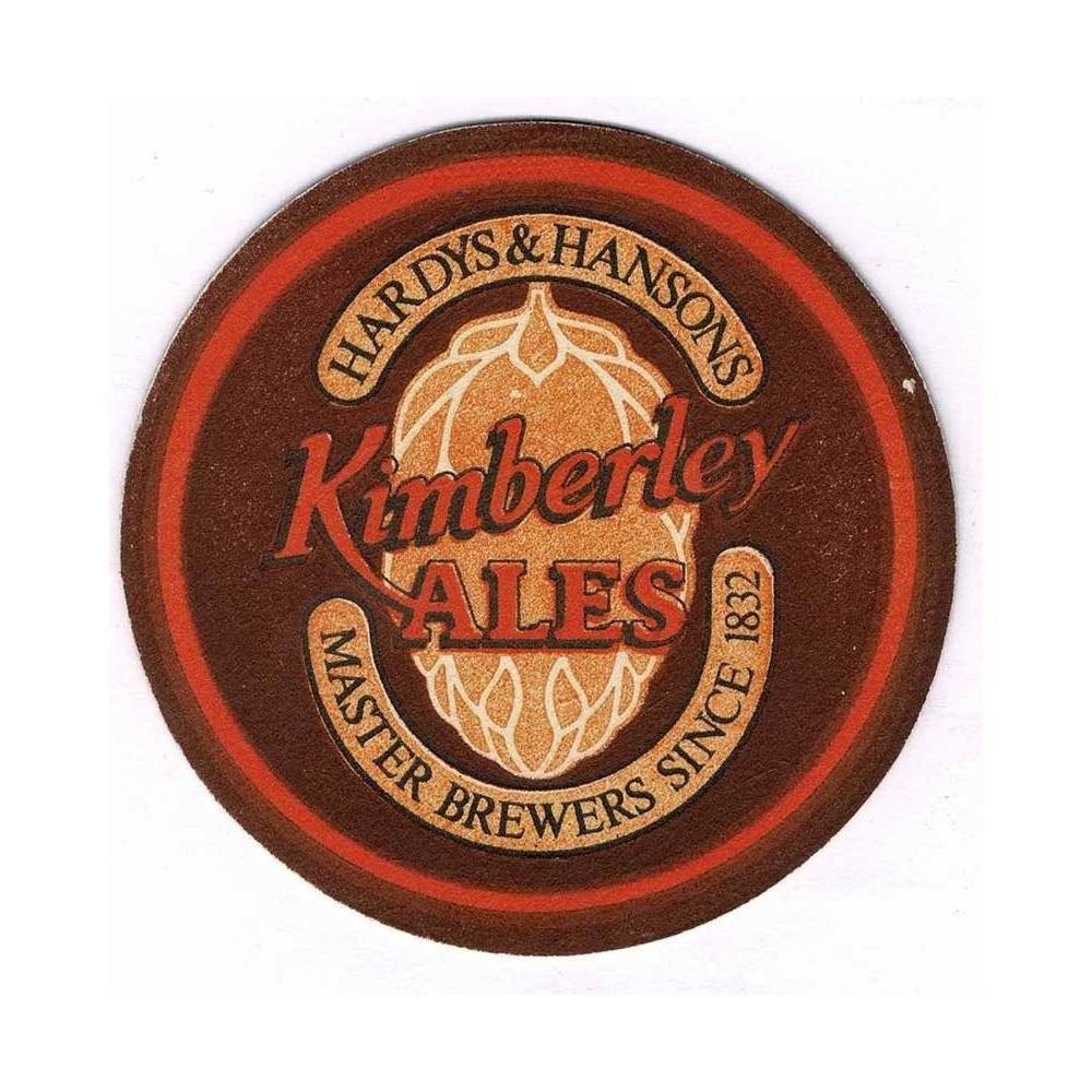 Posavasos cerveza Kimberley Ales, Hardys & Hansons. Años 80